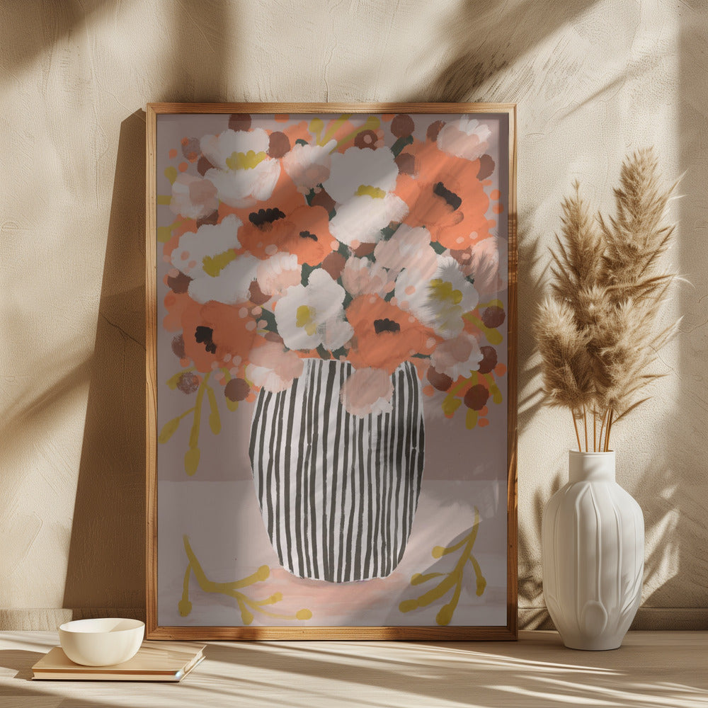 wall-art-print-canvas-poster-framed-Pastel flowe rimpression no 10 , By Treechild-2