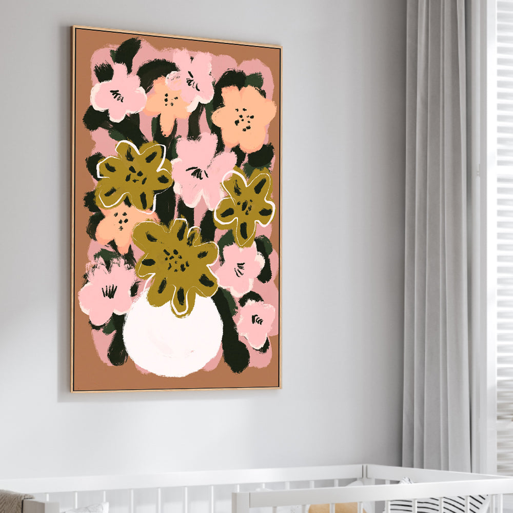 wall-art-print-canvas-poster-framed-Pastel Flower Impression no.7-2