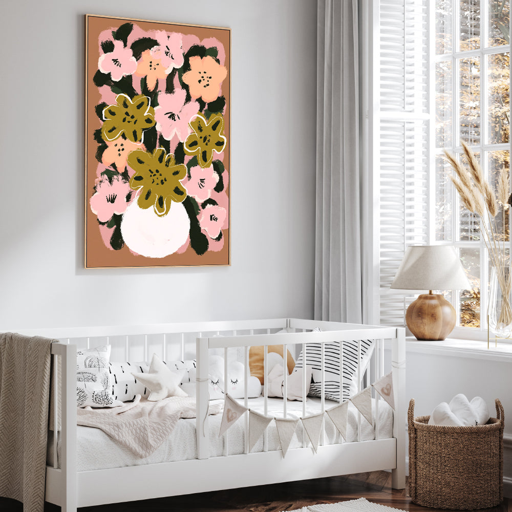 wall-art-print-canvas-poster-framed-Pastel Flower Impression no.7-7