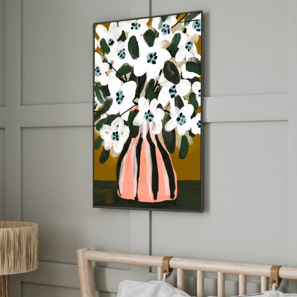 wall-art-print-canvas-poster-framed-Pastel Flower Impression no.9-2