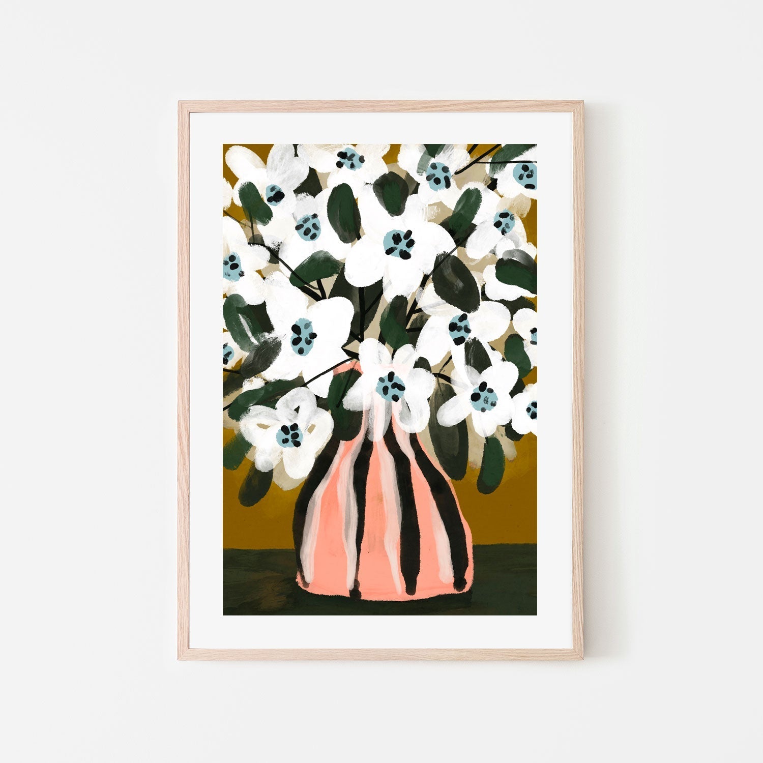 wall-art-print-canvas-poster-framed-Pastel Flower Impression no.9-6