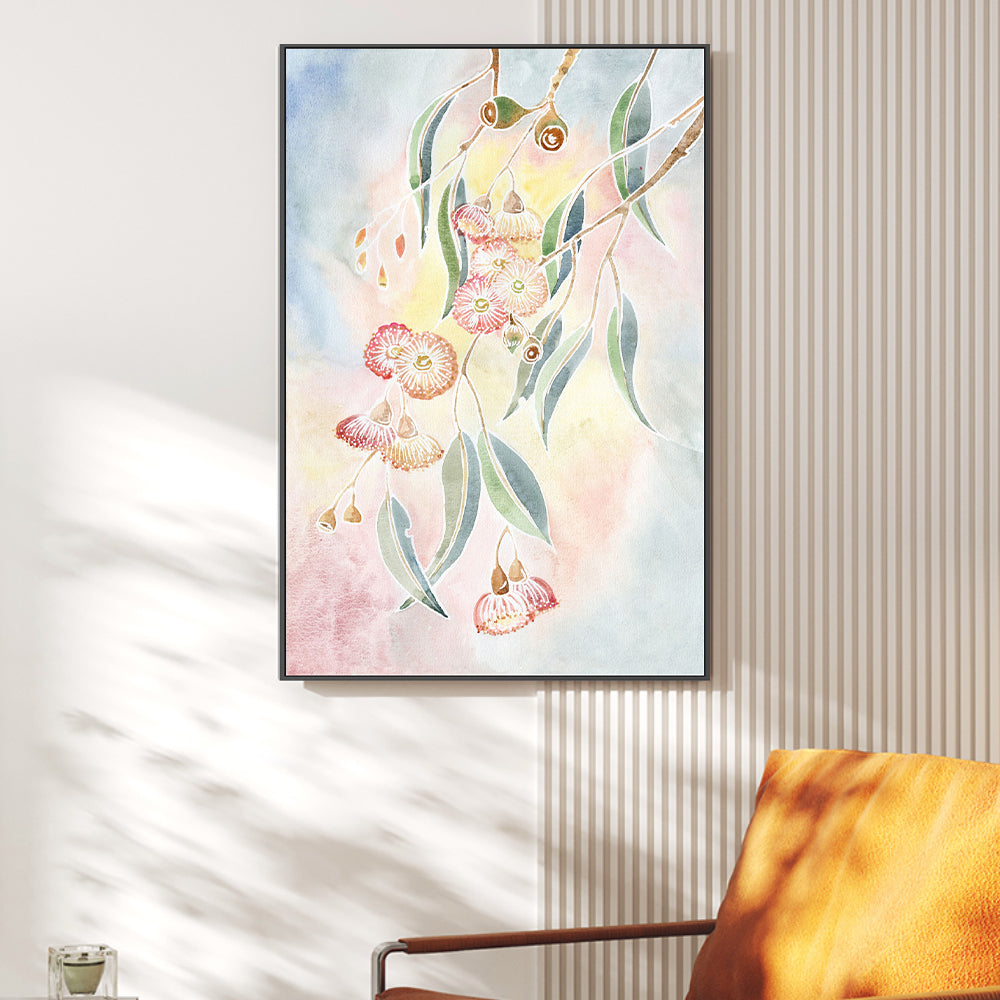 wall-art-print-canvas-poster-framed-Pastel Gumblossom , By Jessie Mitchelson-GIOIA-WALL-ART