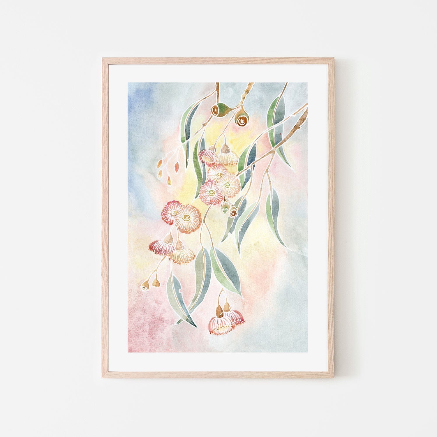 wall-art-print-canvas-poster-framed-Pastel Gumblossom , By Jessie Mitchelson-GIOIA-WALL-ART