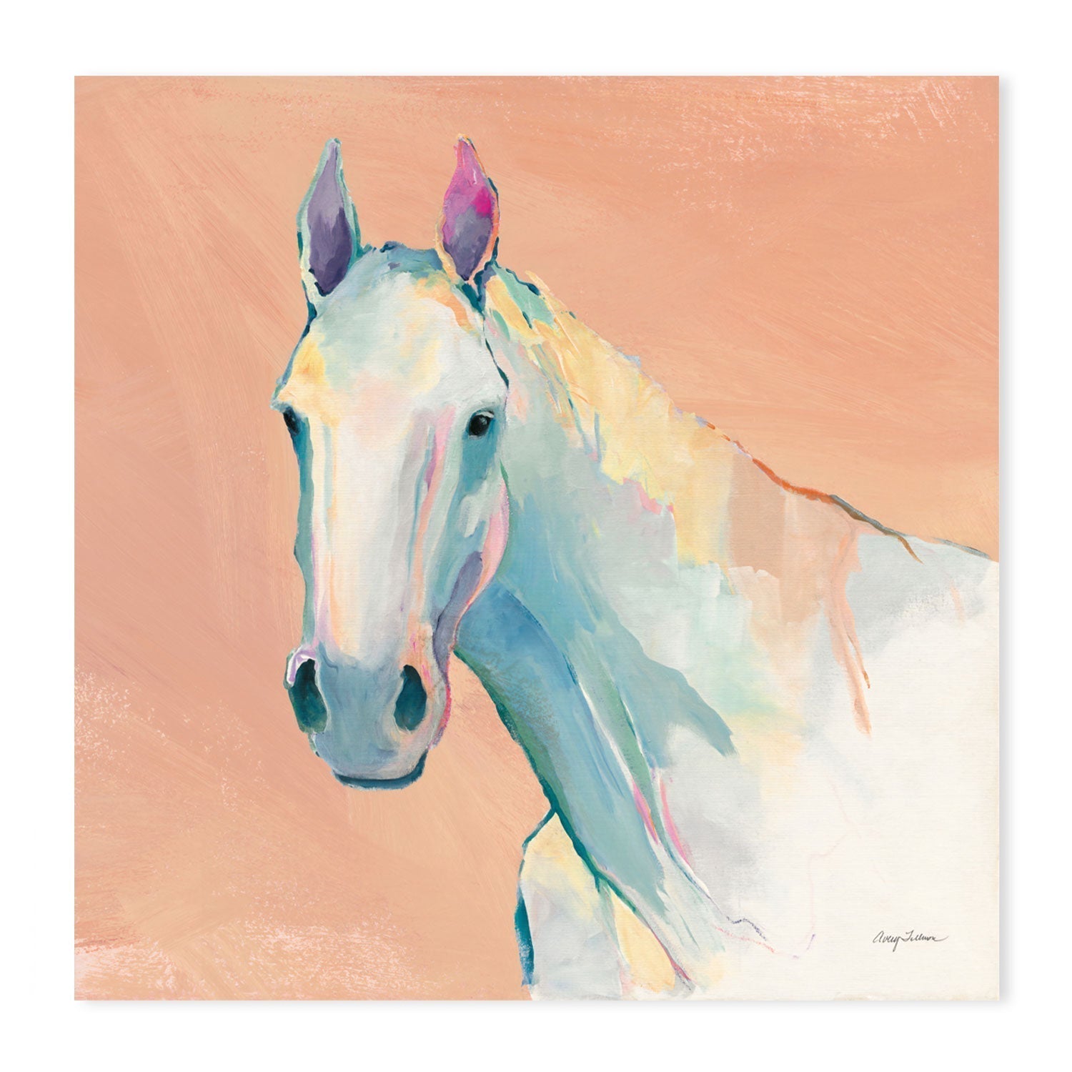 wall-art-print-canvas-poster-framed-Pastel Horse , By Avery Tilmon-GIOIA-WALL-ART