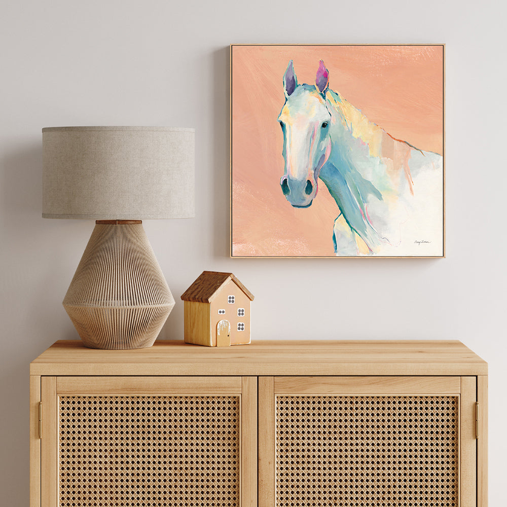 wall-art-print-canvas-poster-framed-Pastel Horse , By Avery Tilmon-GIOIA-WALL-ART