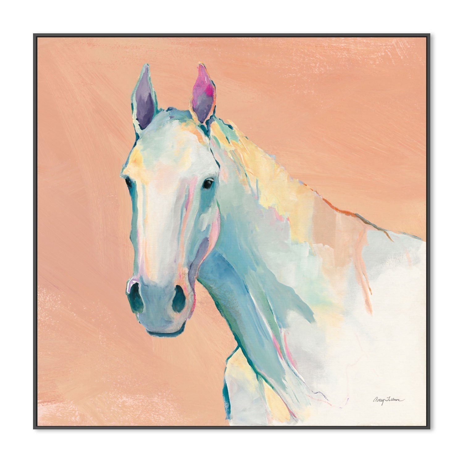 wall-art-print-canvas-poster-framed-Pastel Horse , By Avery Tilmon-GIOIA-WALL-ART