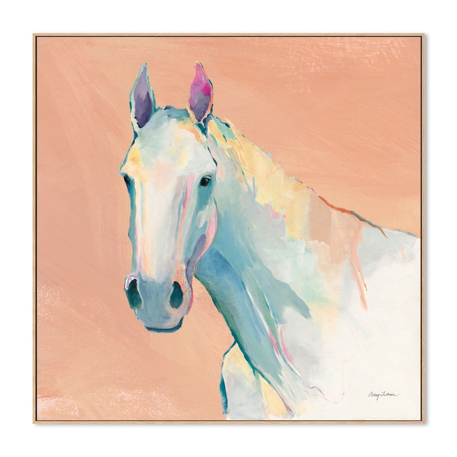 wall-art-print-canvas-poster-framed-Pastel Horse , By Avery Tilmon-GIOIA-WALL-ART