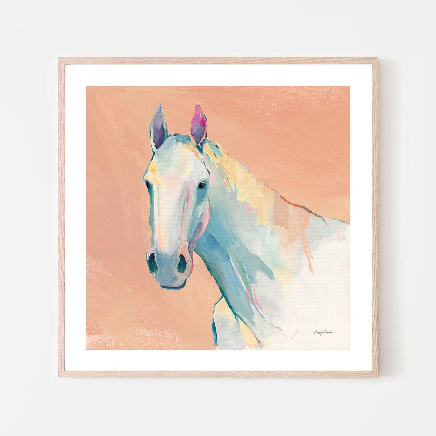 wall-art-print-canvas-poster-framed-Pastel Horse , By Avery Tilmon-GIOIA-WALL-ART