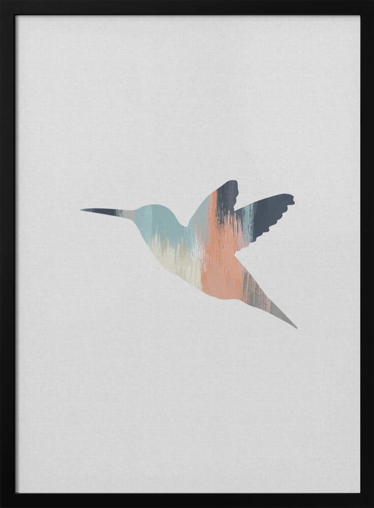 wall-art-print-canvas-poster-framed-Pastel Hummingbird , By Orara Studio-3