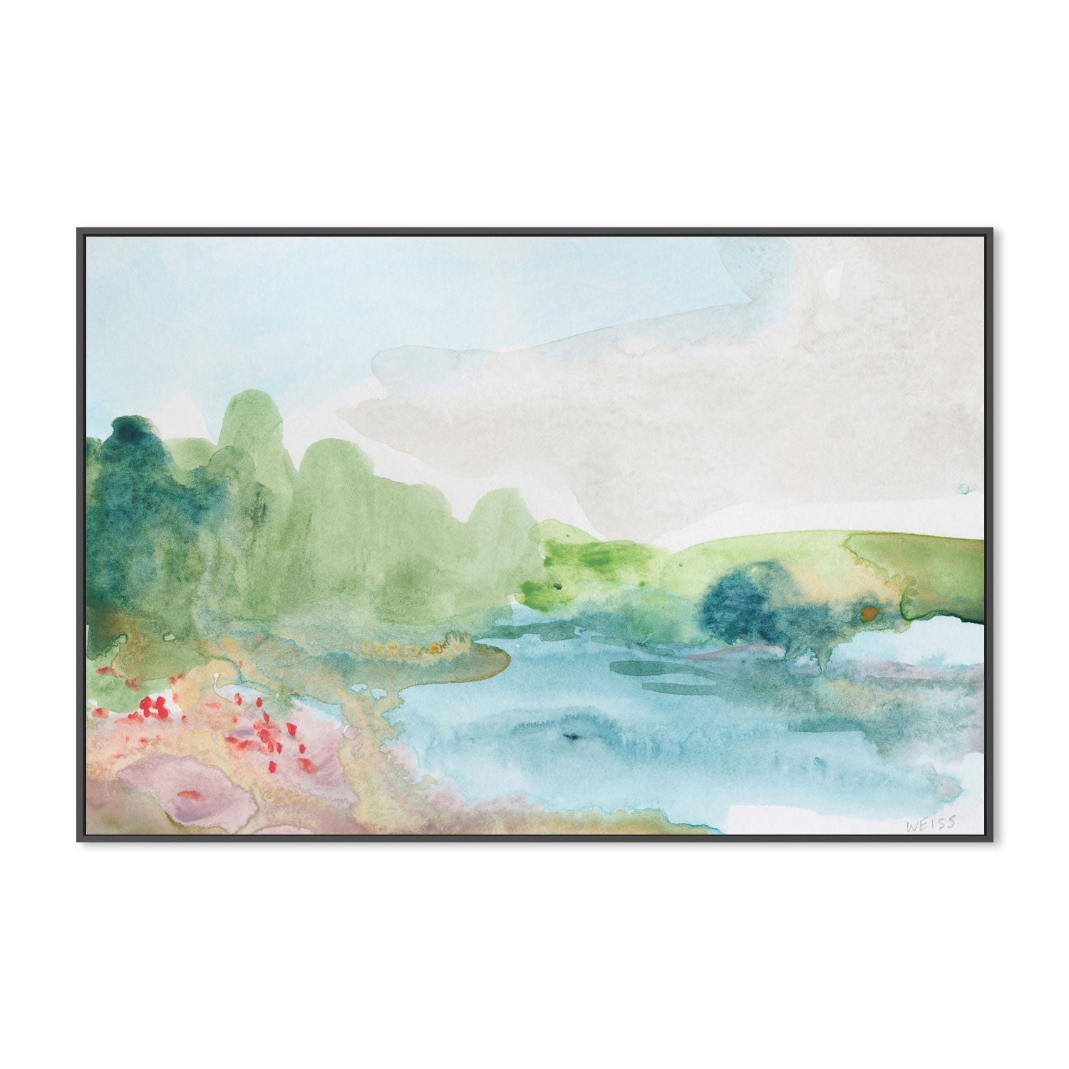 wall-art-print-canvas-poster-framed-Pastel Lake , By Jan Weiss , By Jan Weiss-3