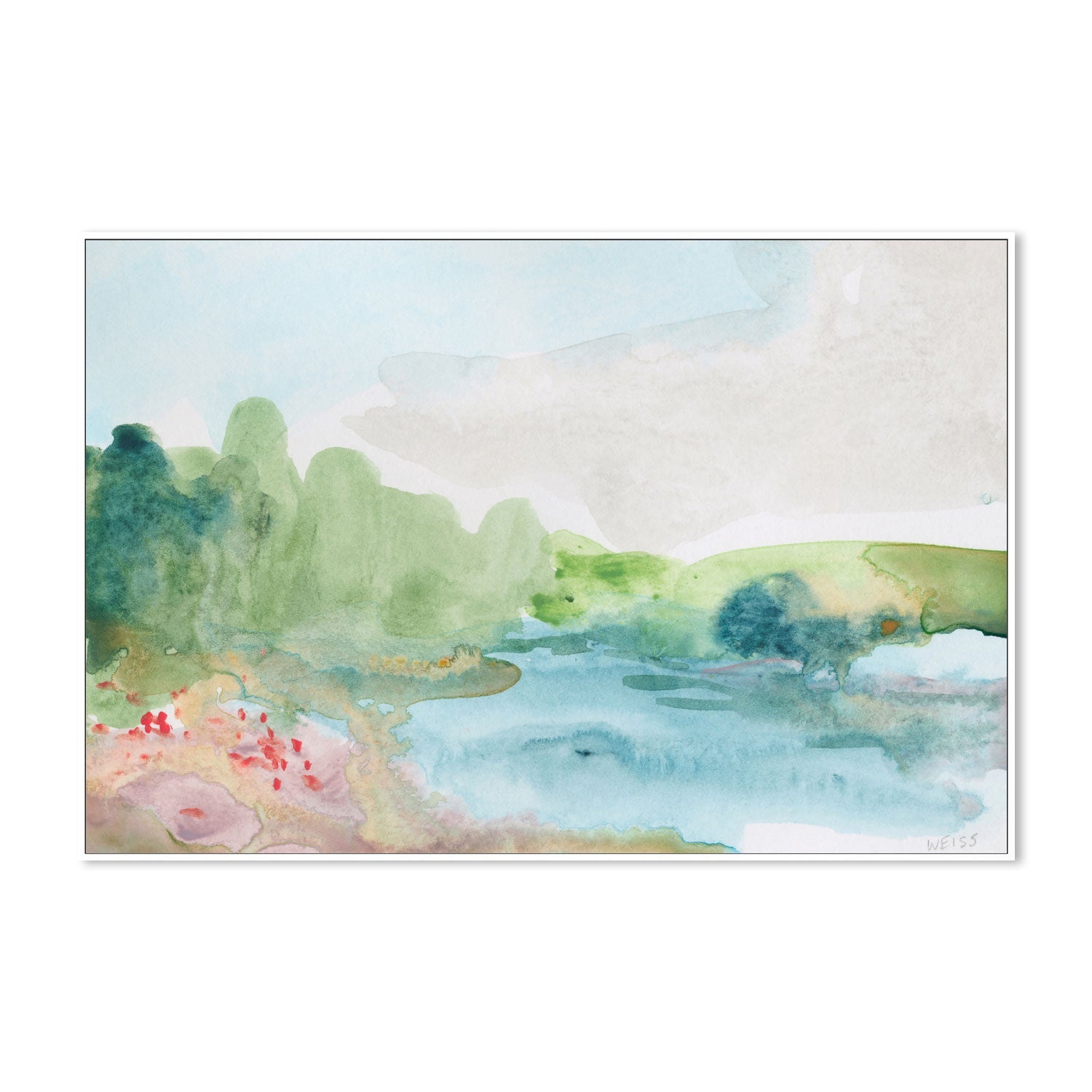 wall-art-print-canvas-poster-framed-Pastel Lake , By Jan Weiss , By Jan Weiss-5