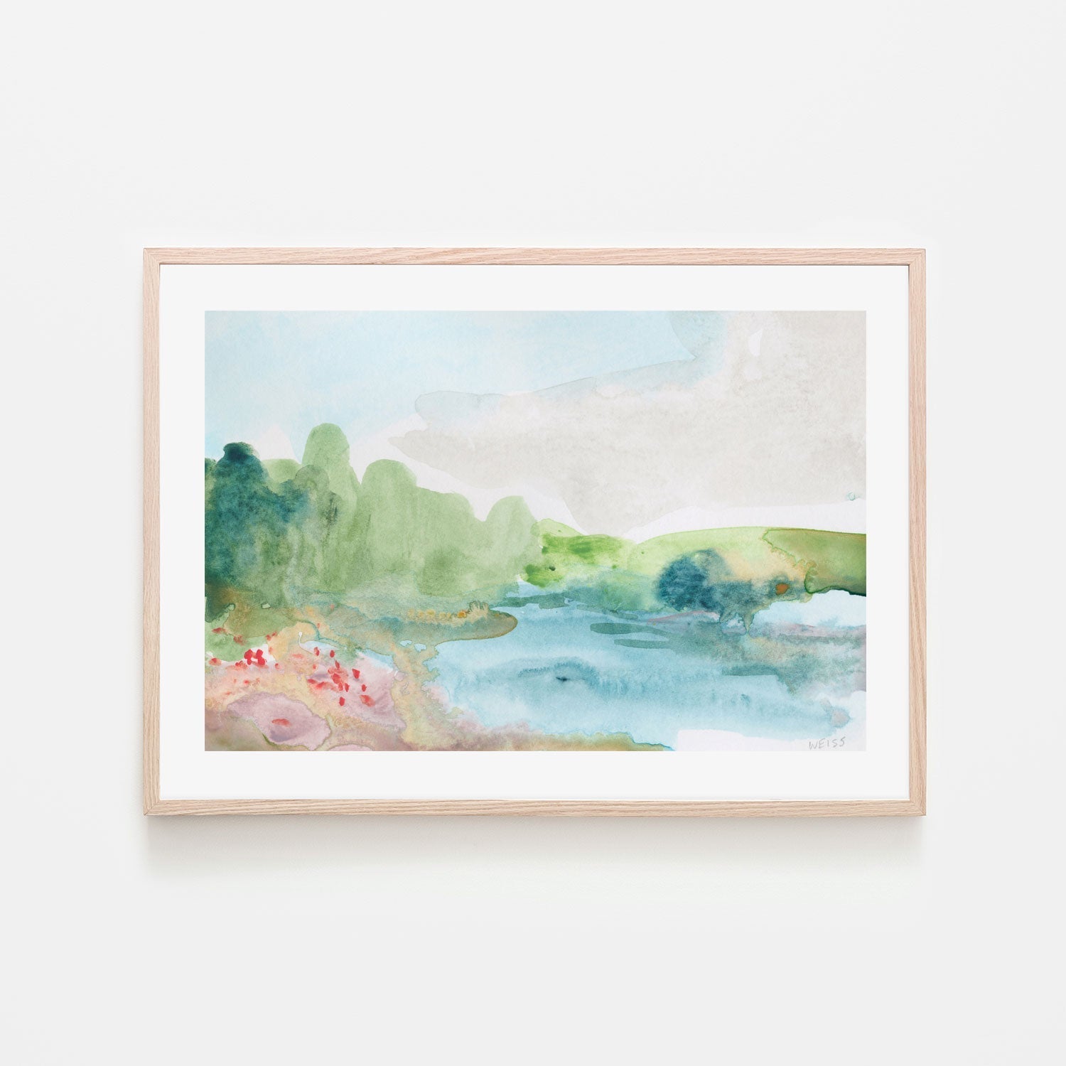 wall-art-print-canvas-poster-framed-Pastel Lake , By Jan Weiss , By Jan Weiss-6