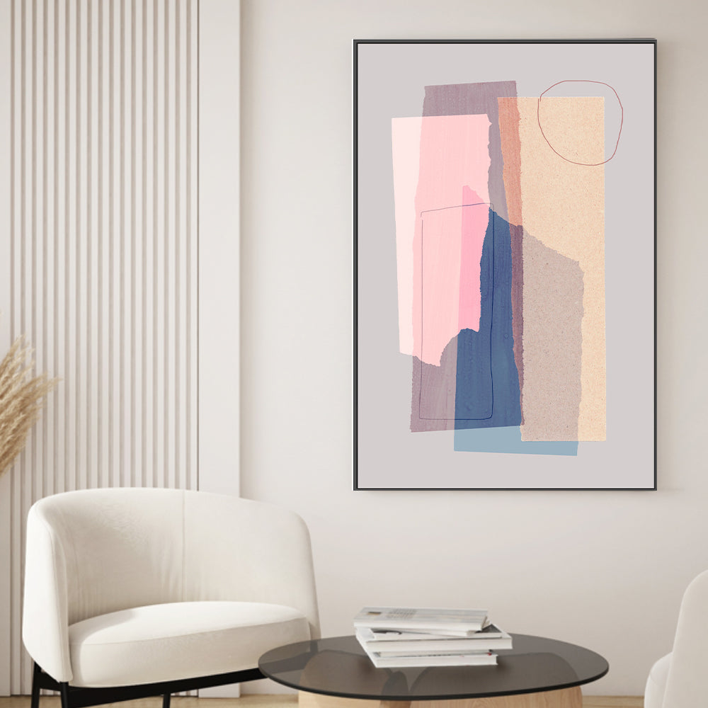 wall-art-print-canvas-poster-framed-Pastel Layering, By Mareike Bohmer-GIOIA-WALL-ART