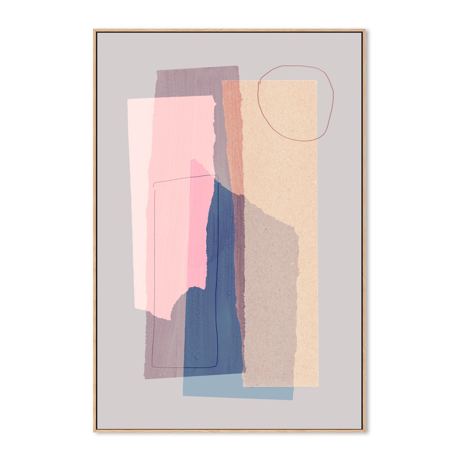 wall-art-print-canvas-poster-framed-Pastel Layering, By Mareike Bohmer-GIOIA-WALL-ART