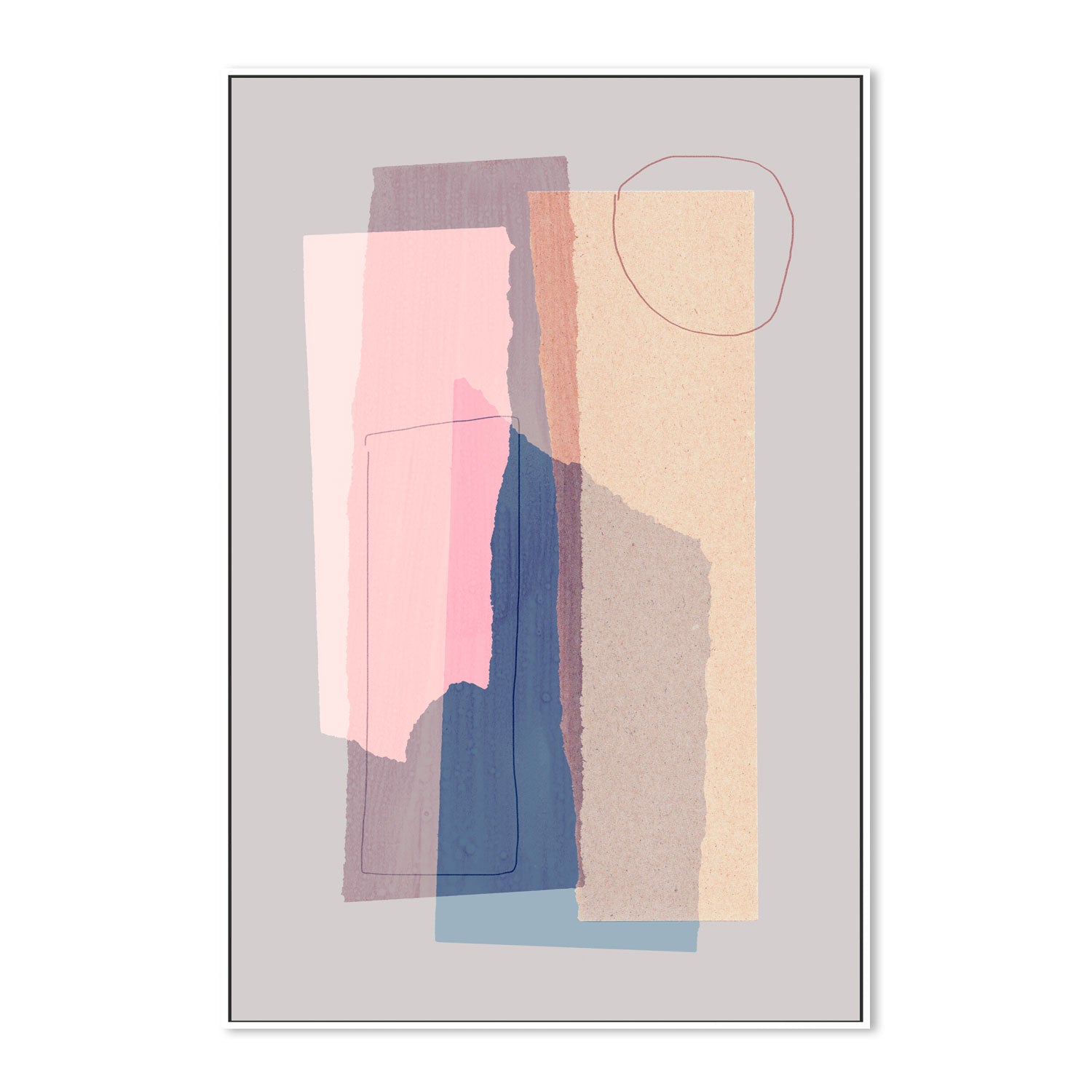 wall-art-print-canvas-poster-framed-Pastel Layering, By Mareike Bohmer-GIOIA-WALL-ART