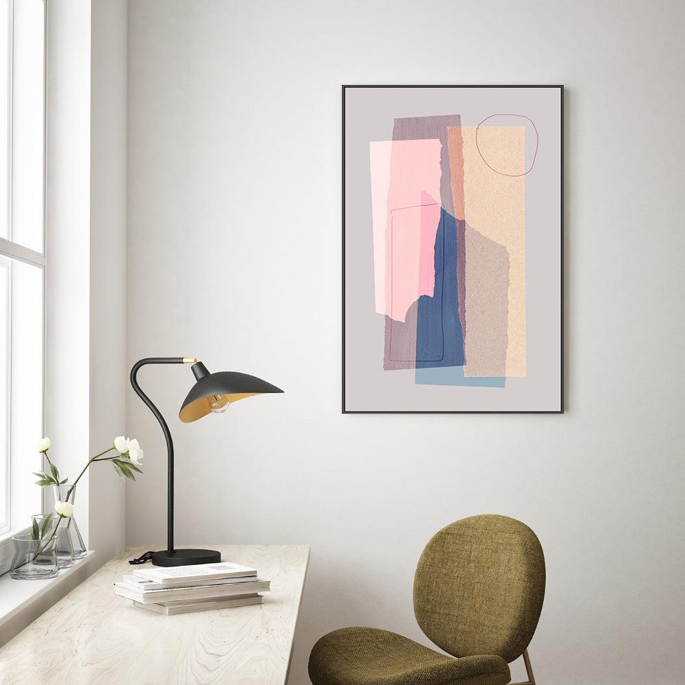 wall-art-print-canvas-poster-framed-Pastel Layering, By Mareike Bohmer-GIOIA-WALL-ART