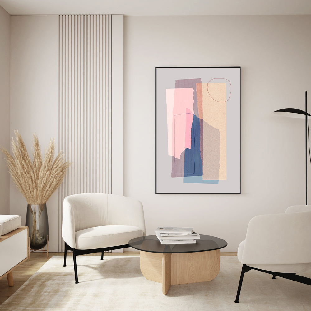 wall-art-print-canvas-poster-framed-Pastel Layering, By Mareike Bohmer-GIOIA-WALL-ART