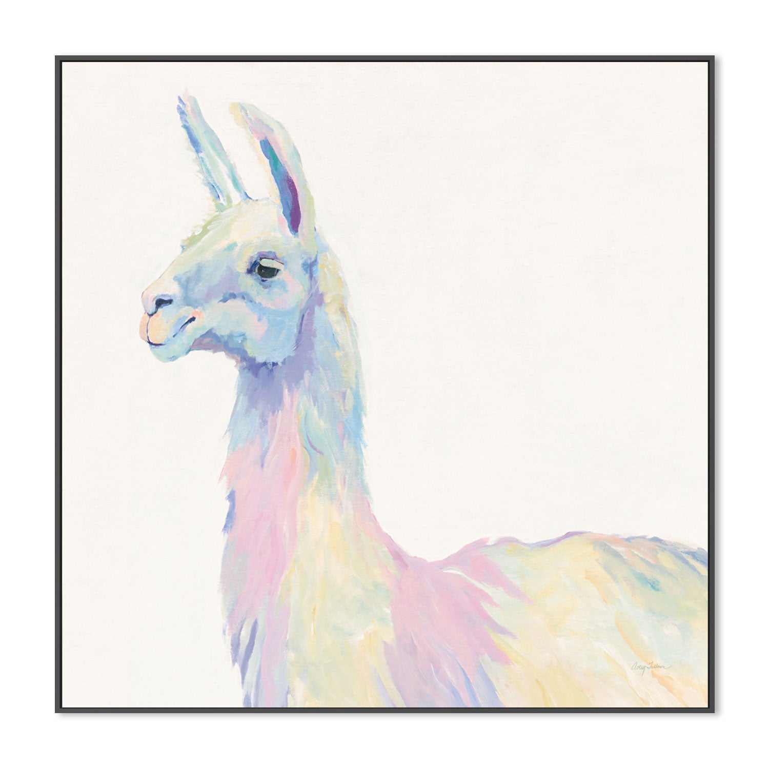 wall-art-print-canvas-poster-framed-Pastel Llama, Style A , By Avery Tilmon-GIOIA-WALL-ART