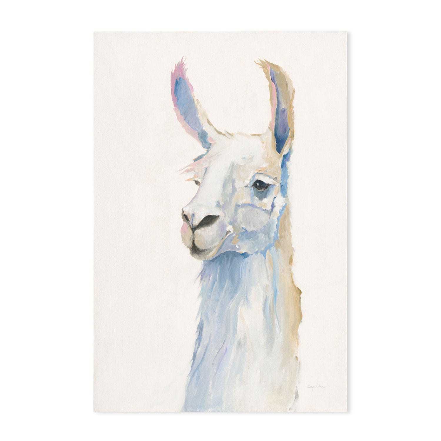 wall-art-print-canvas-poster-framed-Pastel Llama, Style B , By Avery Tilmon-GIOIA-WALL-ART