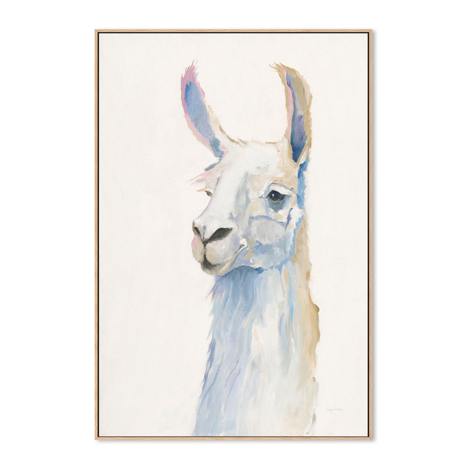 wall-art-print-canvas-poster-framed-Pastel Llama, Style B , By Avery Tilmon-GIOIA-WALL-ART