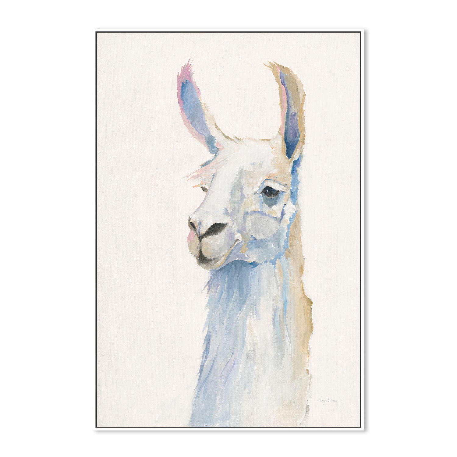 wall-art-print-canvas-poster-framed-Pastel Llama, Style B , By Avery Tilmon-GIOIA-WALL-ART