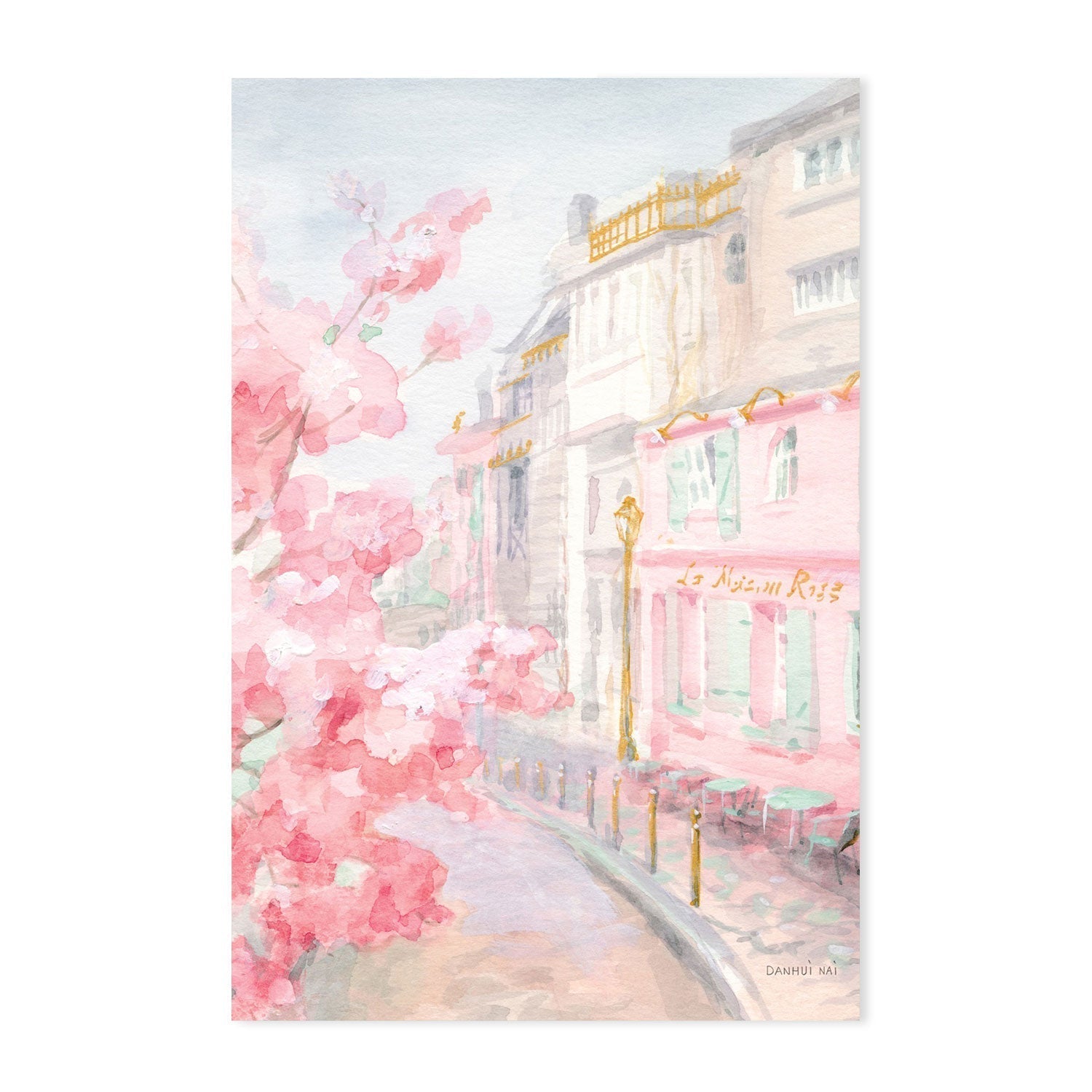 wall-art-print-canvas-poster-framed-Pastel Paris, Set of 3-by-Danhui Nai-Gioia Wall Art