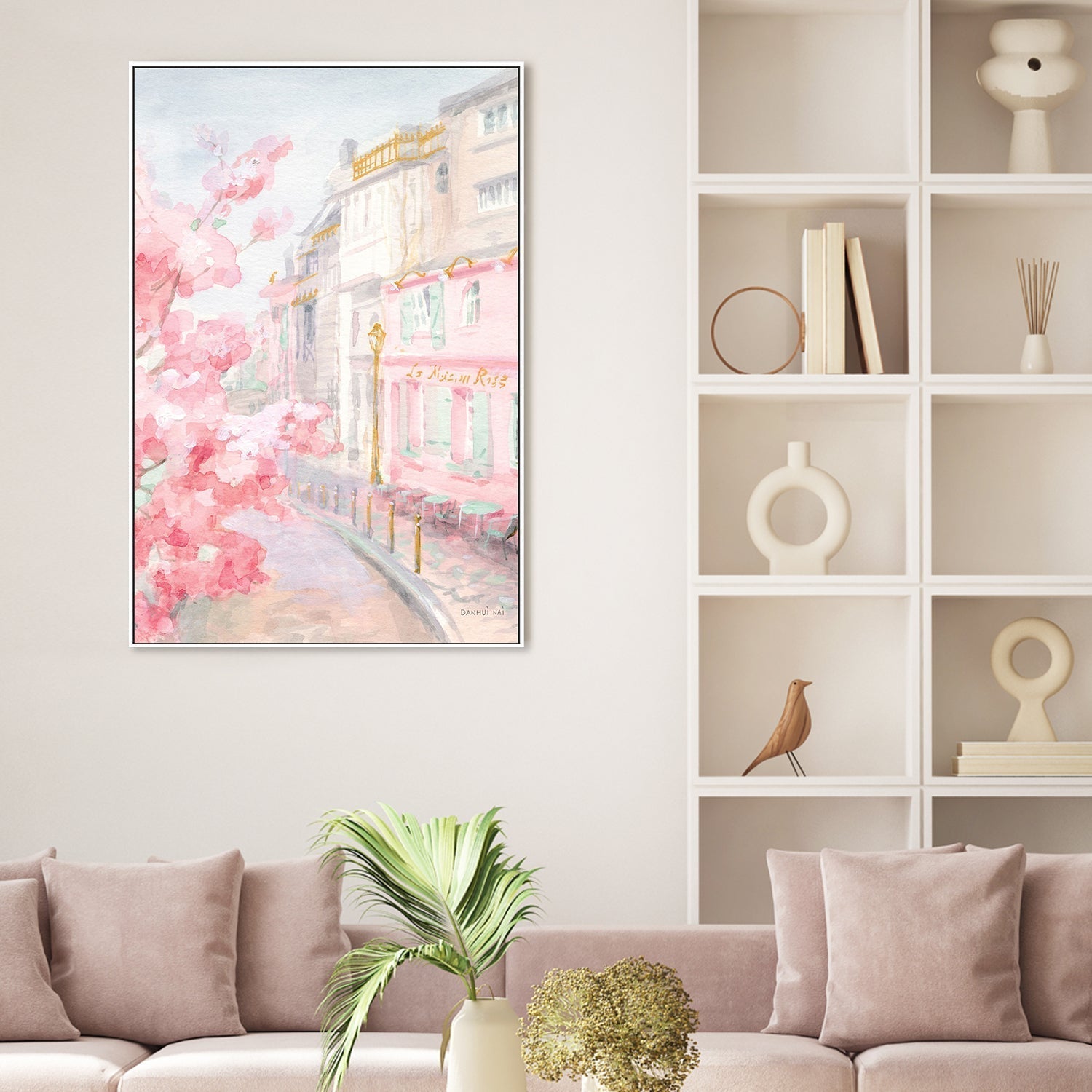 wall-art-print-canvas-poster-framed-Pastel Paris, Style E-by-Danhui Nai-Gioia Wall Art