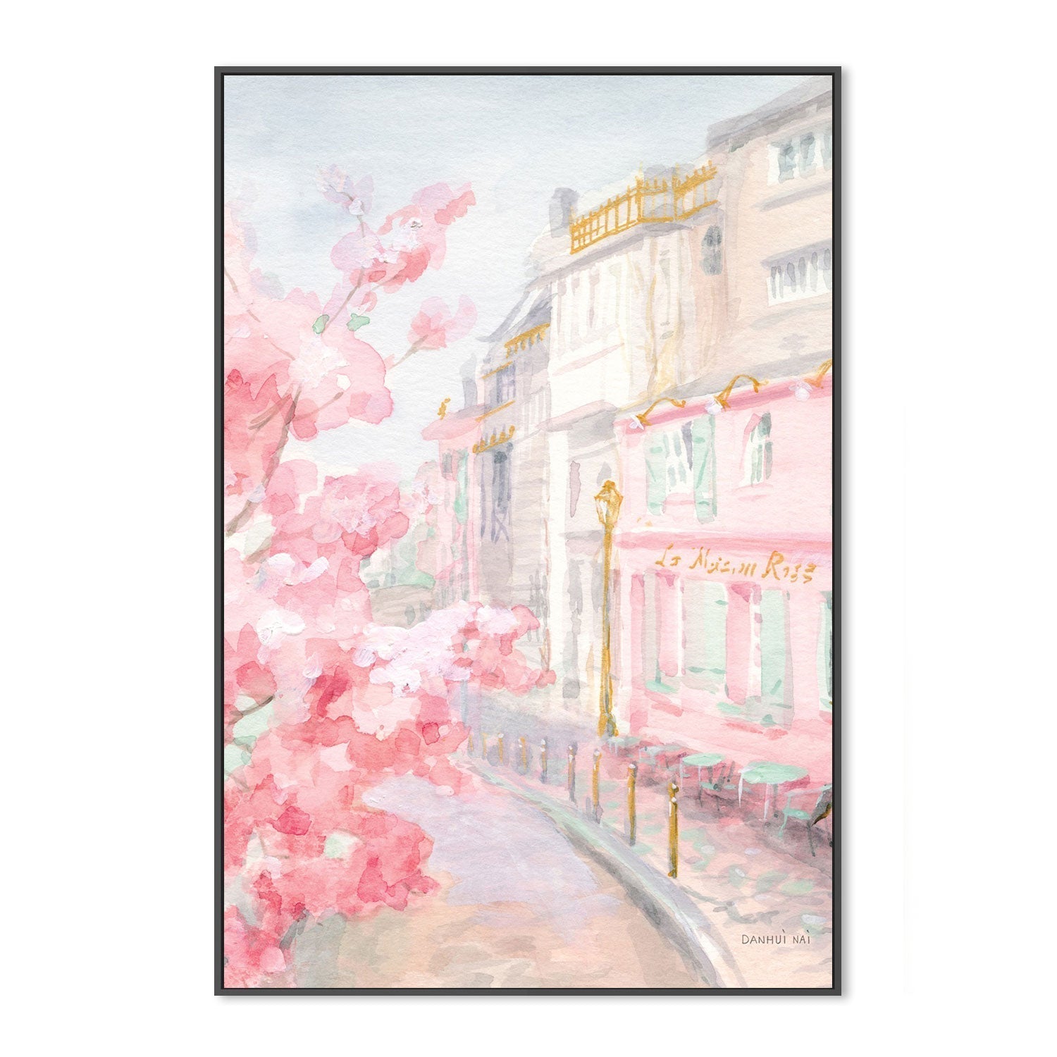 wall-art-print-canvas-poster-framed-Pastel Paris, Style E-by-Danhui Nai-Gioia Wall Art