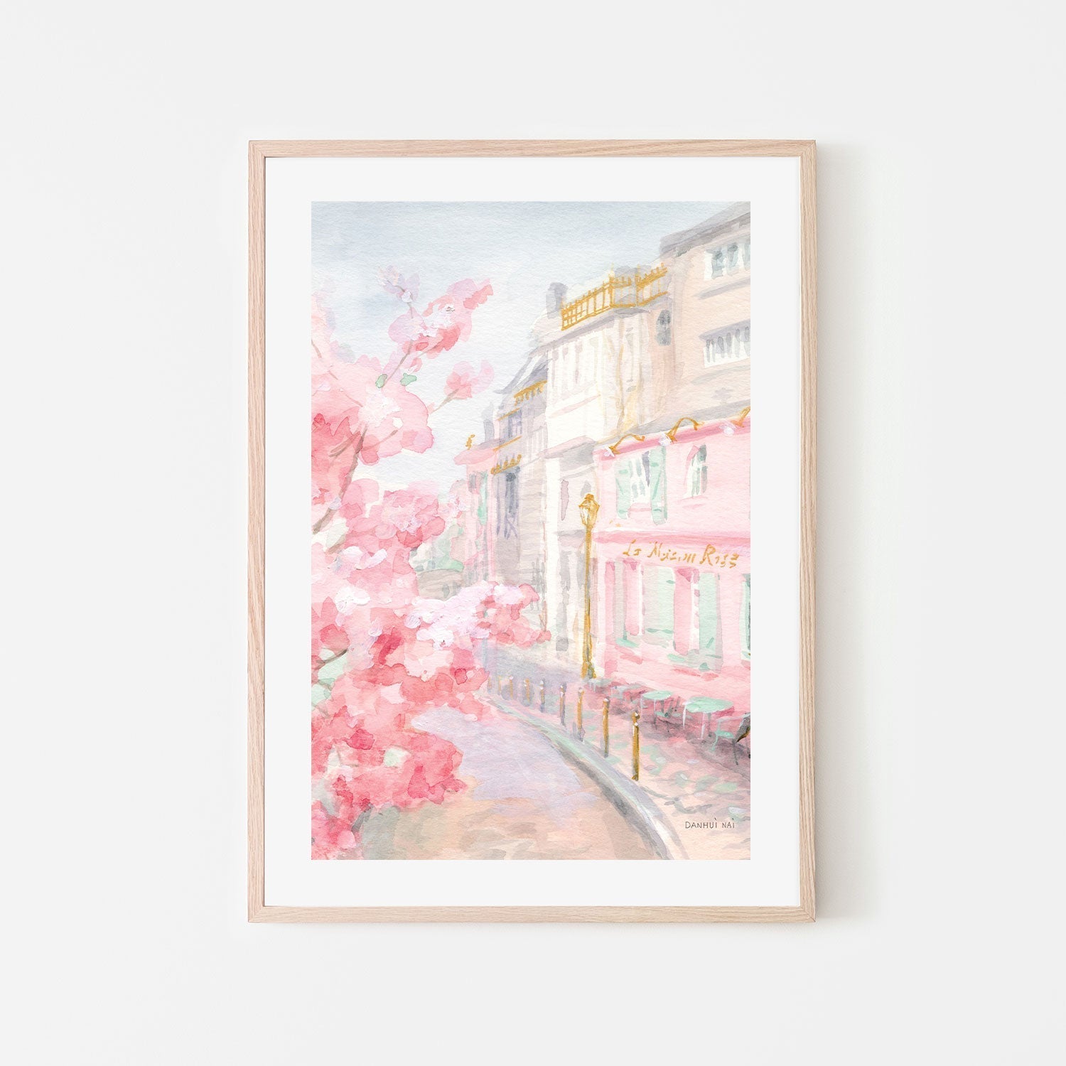 wall-art-print-canvas-poster-framed-Pastel Paris, Style E-by-Danhui Nai-Gioia Wall Art