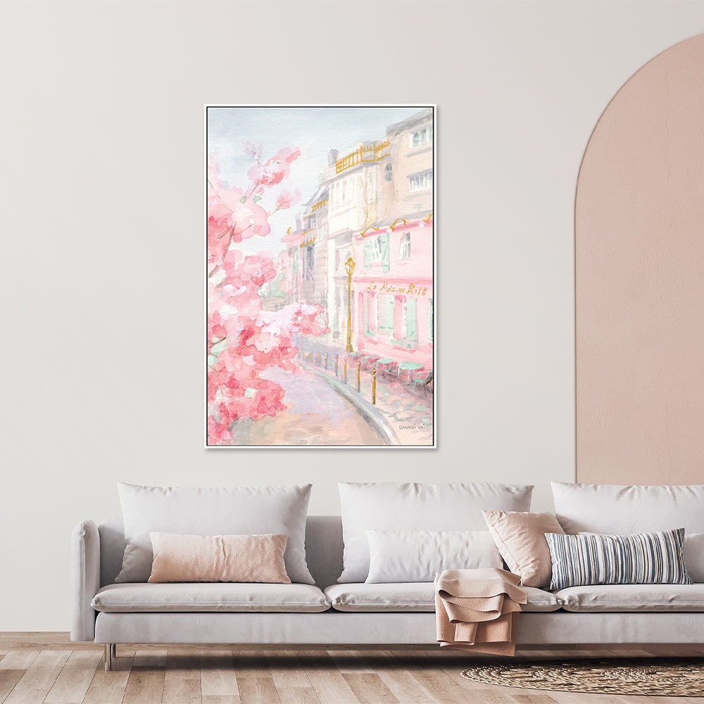 wall-art-print-canvas-poster-framed-Pastel Paris, Style E-by-Danhui Nai-Gioia Wall Art