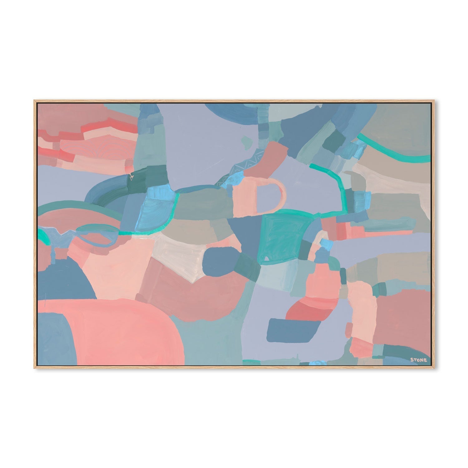 wall-art-print-canvas-poster-framed-Pastel Prism , By Belinda Stone-4