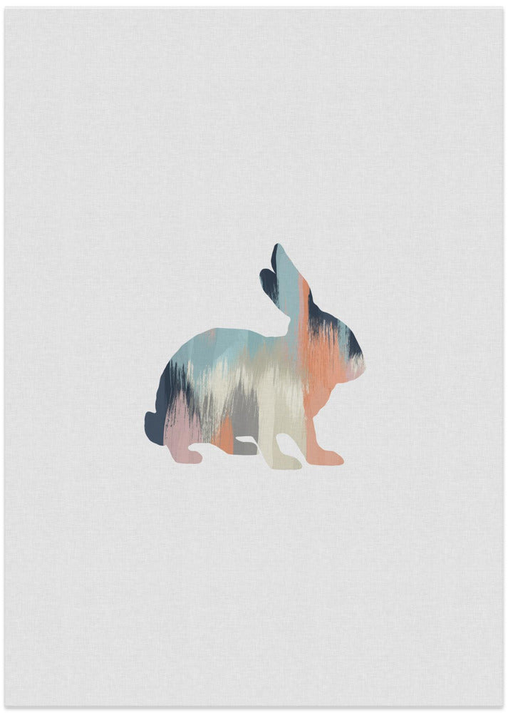 wall-art-print-canvas-poster-framed-Pastel Rabbit , By Orara Studio-1