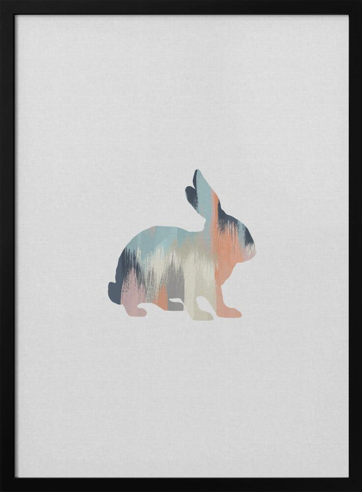 wall-art-print-canvas-poster-framed-Pastel Rabbit , By Orara Studio-3