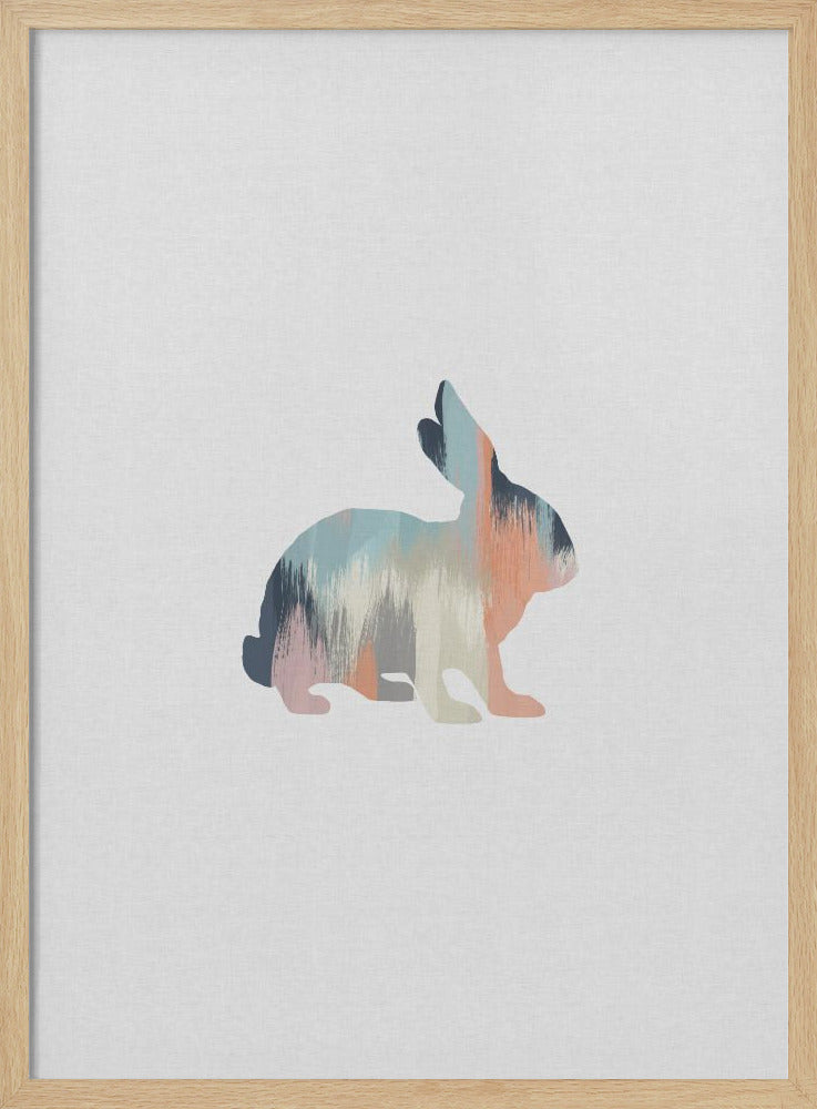 wall-art-print-canvas-poster-framed-Pastel Rabbit , By Orara Studio-4