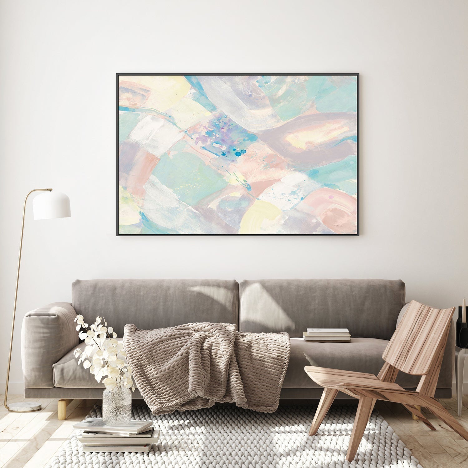 wall-art-print-canvas-poster-framed-Pastel Stone, Style C , By Albena Hristova-GIOIA-WALL-ART