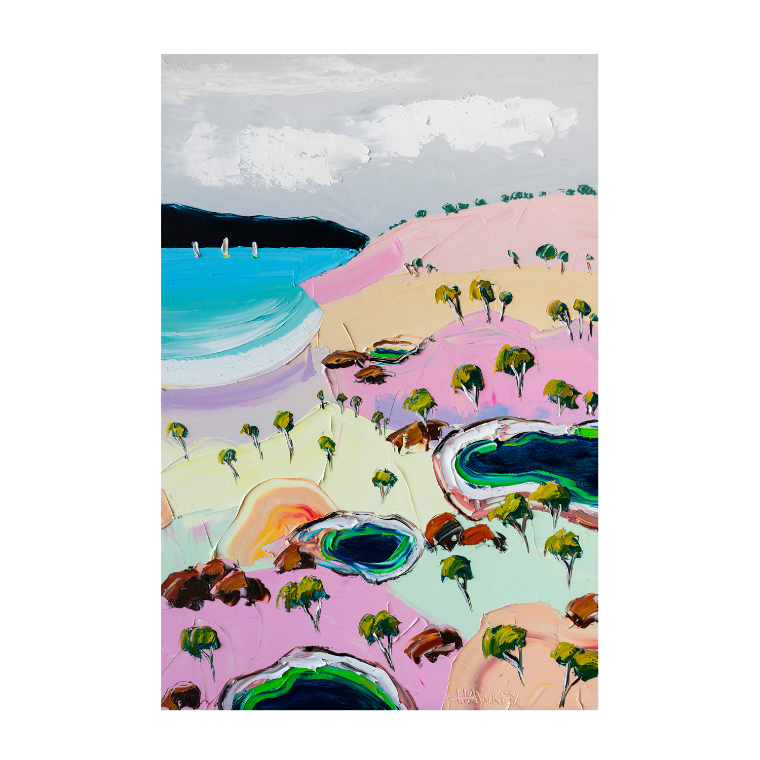 wall-art-print-canvas-poster-framed-Pastel Summer , By Angela Hawkey-1