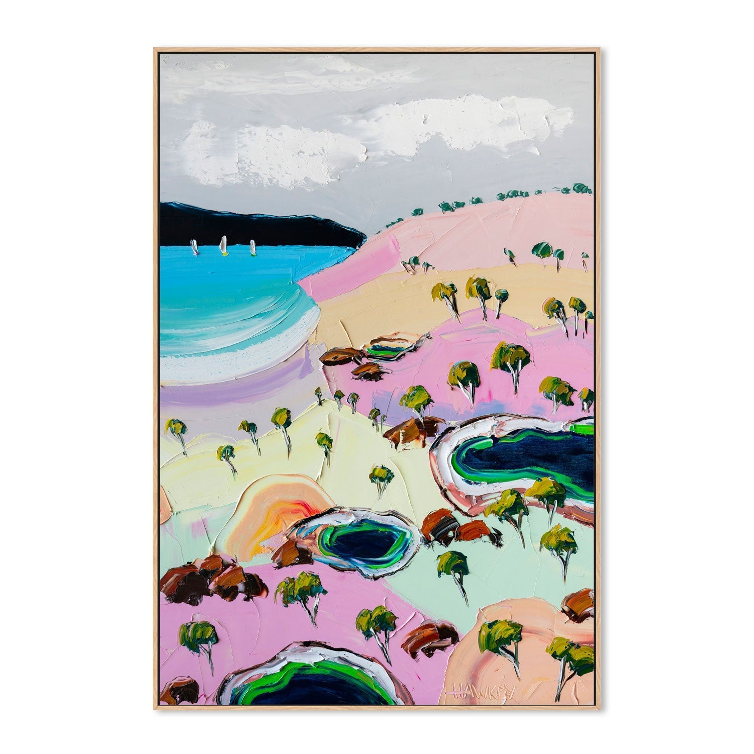 wall-art-print-canvas-poster-framed-Pastel Summer , By Angela Hawkey-4