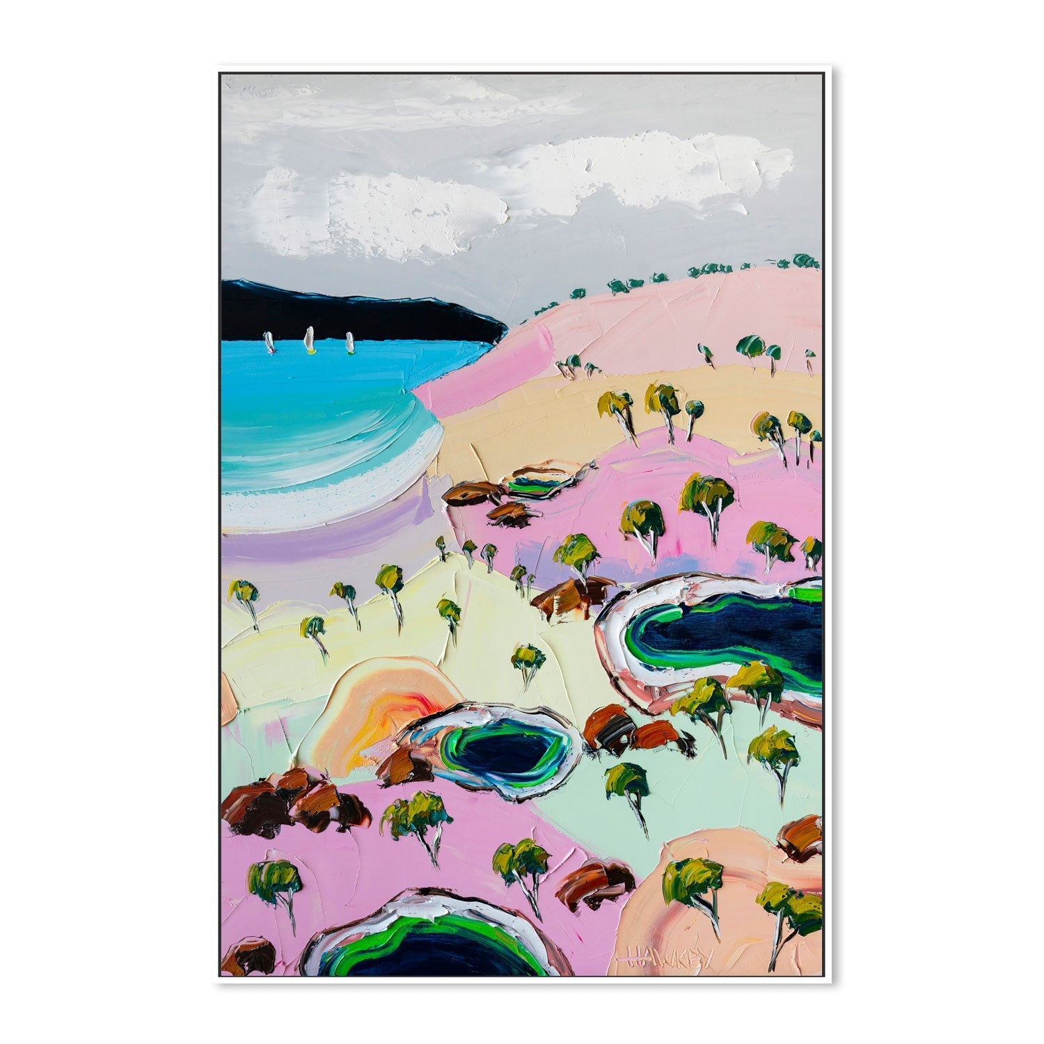 wall-art-print-canvas-poster-framed-Pastel Summer , By Angela Hawkey-5