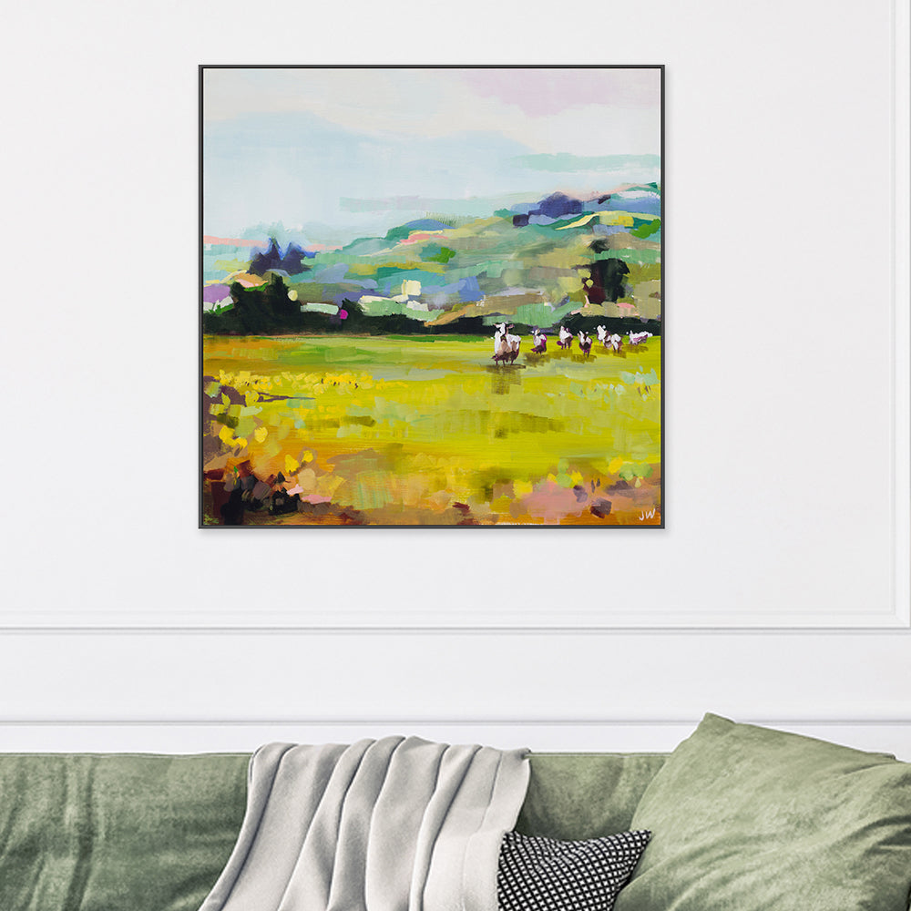 wall-art-print-canvas-poster-framed-Pasture , By Jenny Westenhofer Art-2