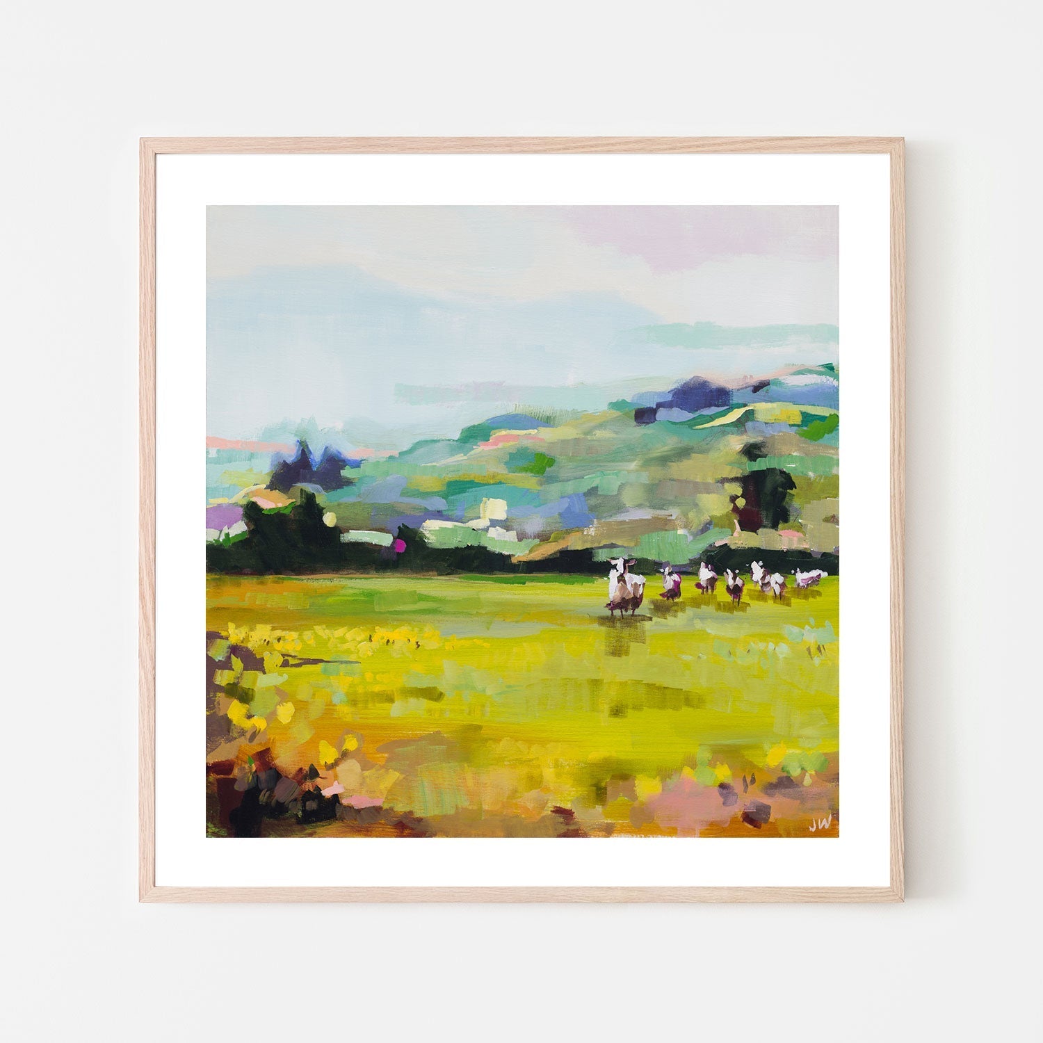 wall-art-print-canvas-poster-framed-Pasture , By Jenny Westenhofer Art-6