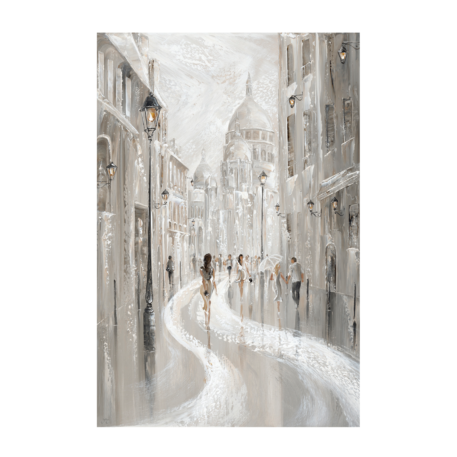 wall-art-print-canvas-poster-framed-Path To The Sacré-Coeur , By Isabella Karolewicz-1