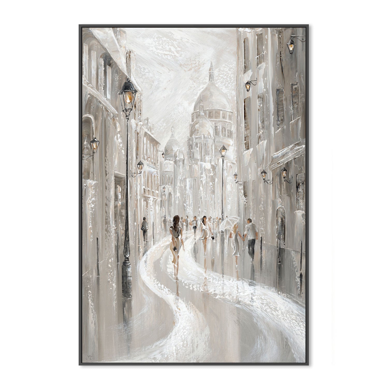 wall-art-print-canvas-poster-framed-Path To The Sacré-Coeur , By Isabella Karolewicz-3