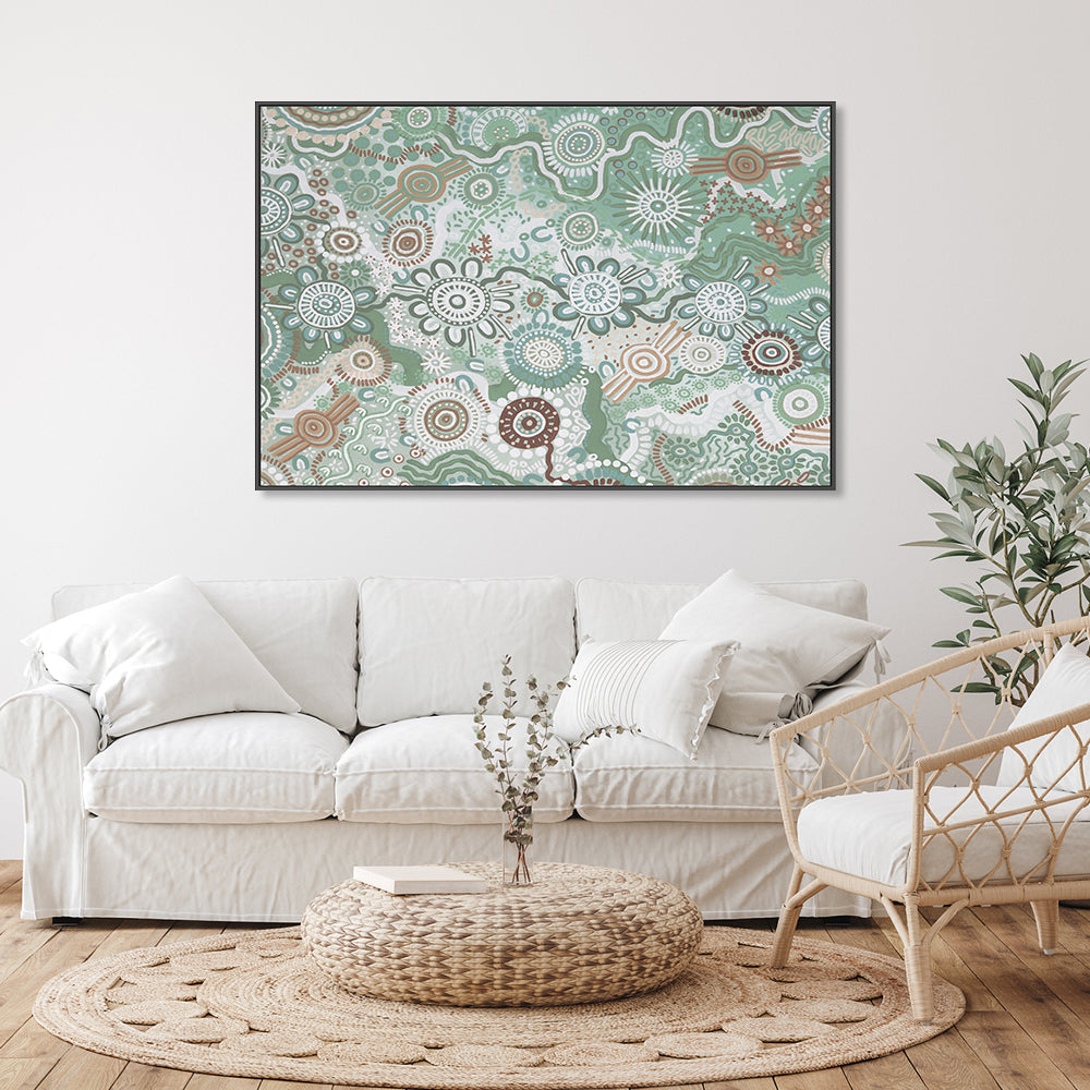 wall-art-print-canvas-poster-framed-Peaceful Country In Colour , By Leah Cummins-GIOIA-WALL-ART