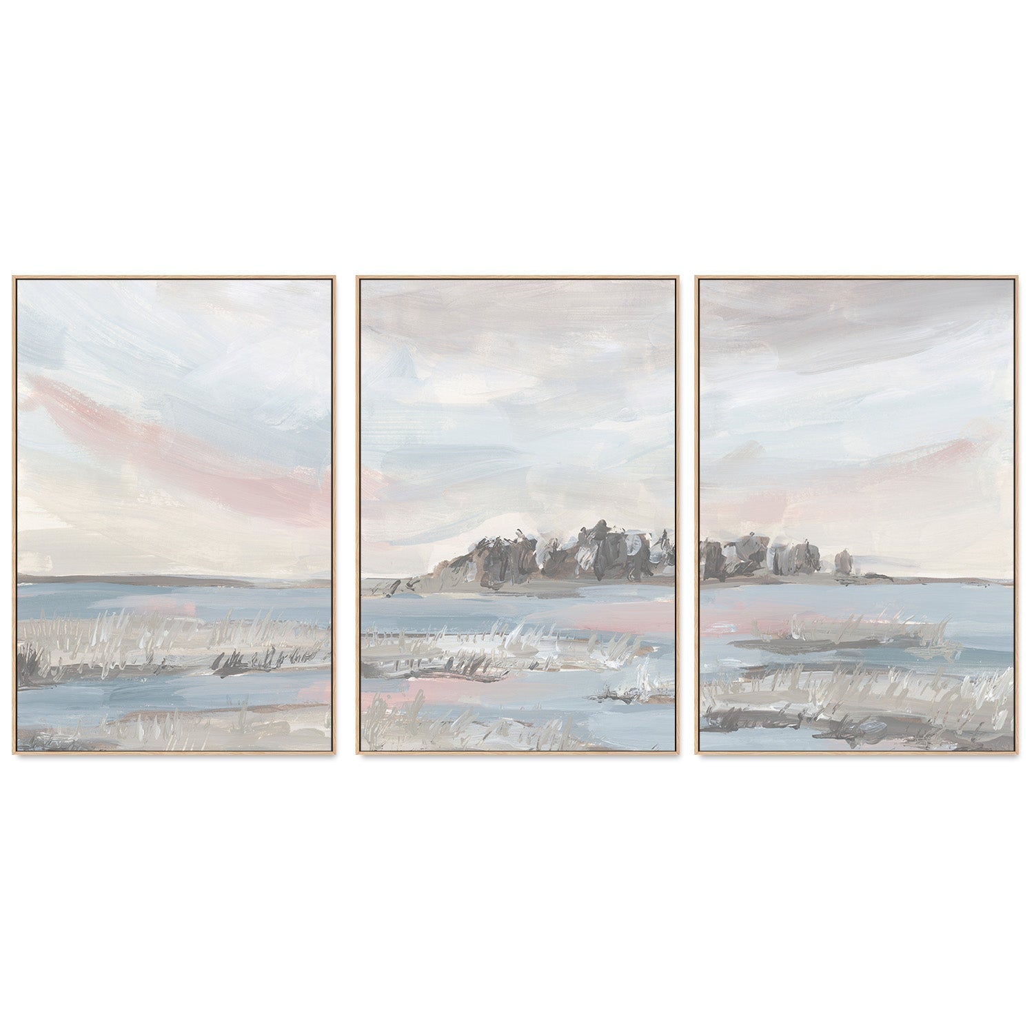 wall-art-print-canvas-poster-framed-Peaceful Day, Style A, B & C, Set Of 3 , By Emily Wood-4