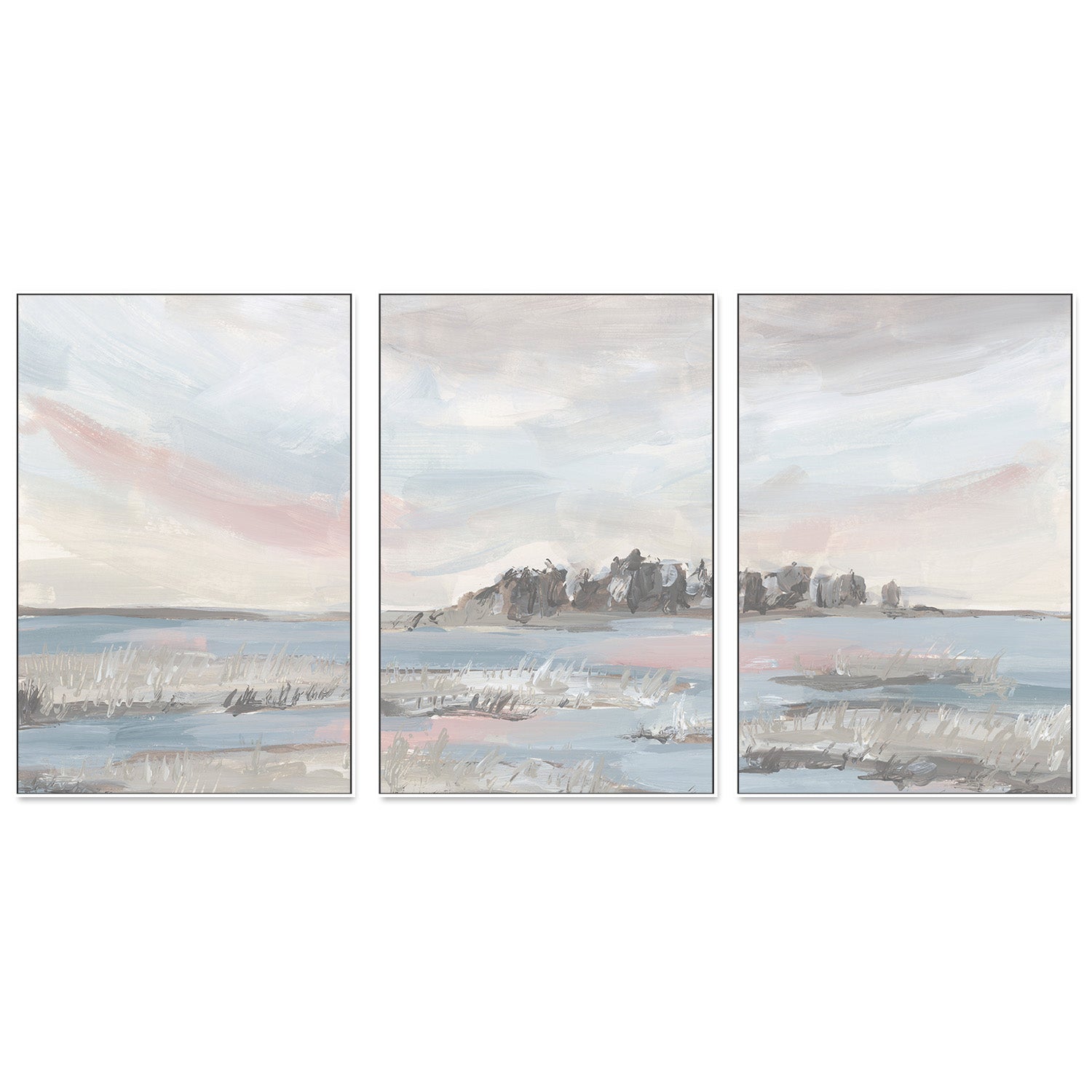 wall-art-print-canvas-poster-framed-Peaceful Day, Style A, B & C, Set Of 3 , By Emily Wood-5