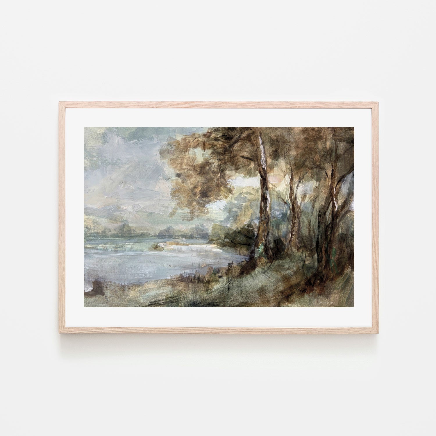 wall-art-print-canvas-poster-framed-Peaceful Lake , By Danhui Nai-6