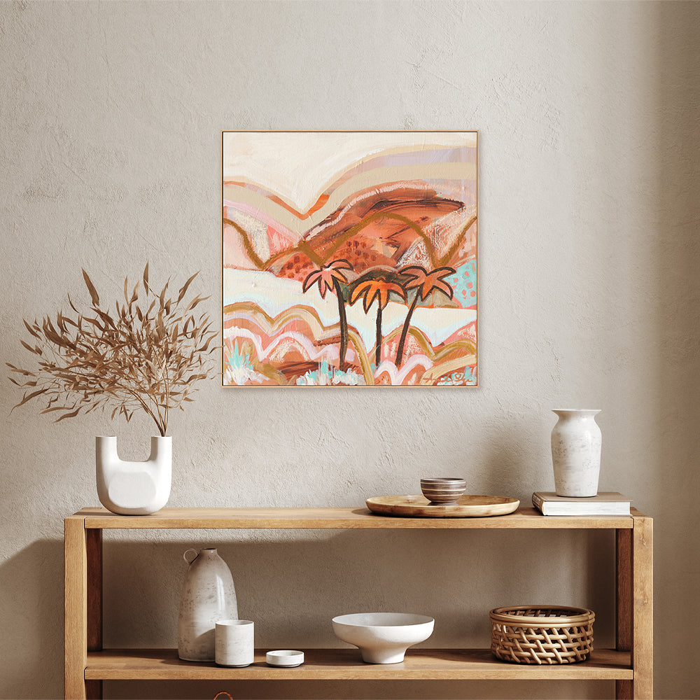 wall-art-print-canvas-poster-framed-Peach Palm , By Amanda Skye-7