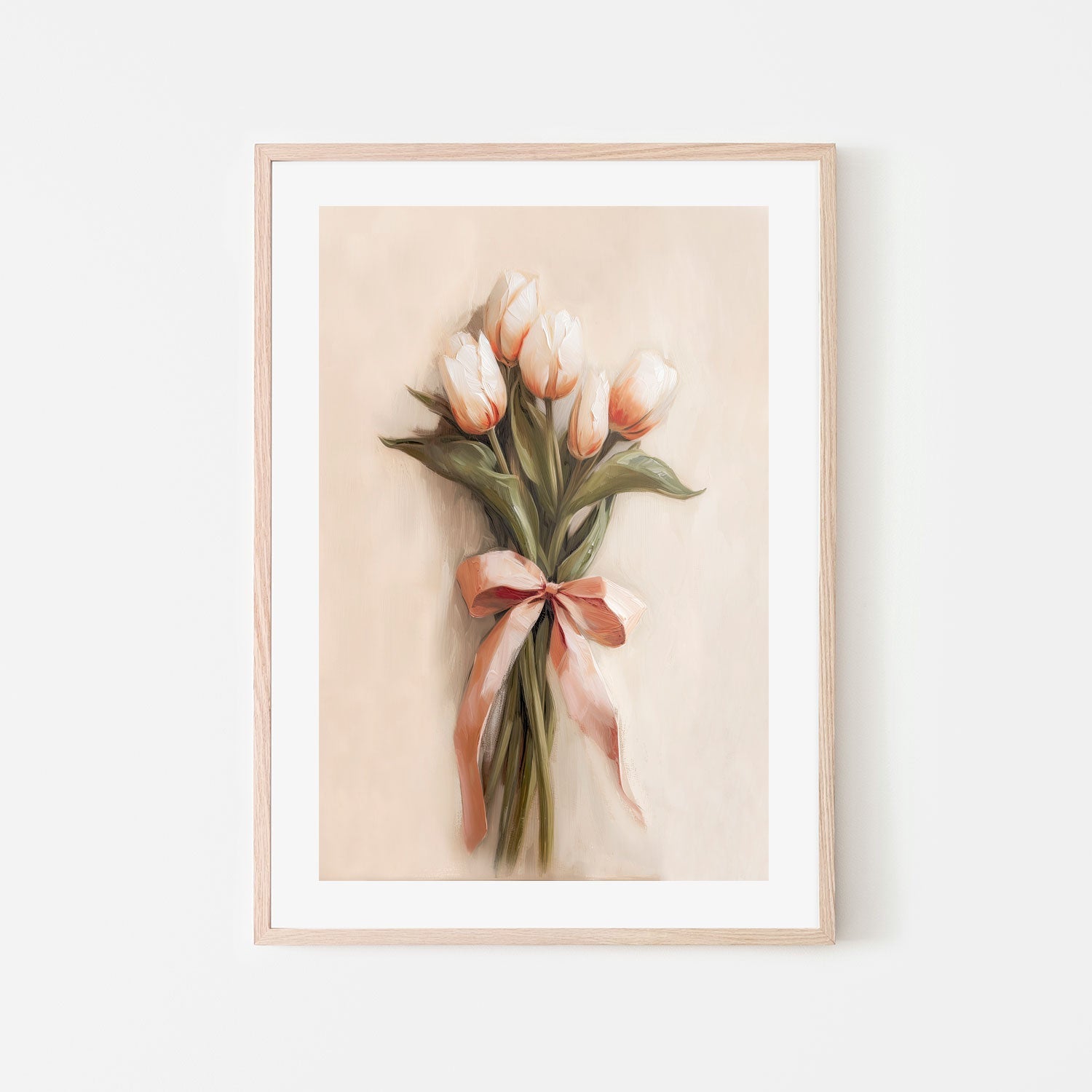 wall-art-print-canvas-poster-framed-Peach Tulips , By Lady Hana-6