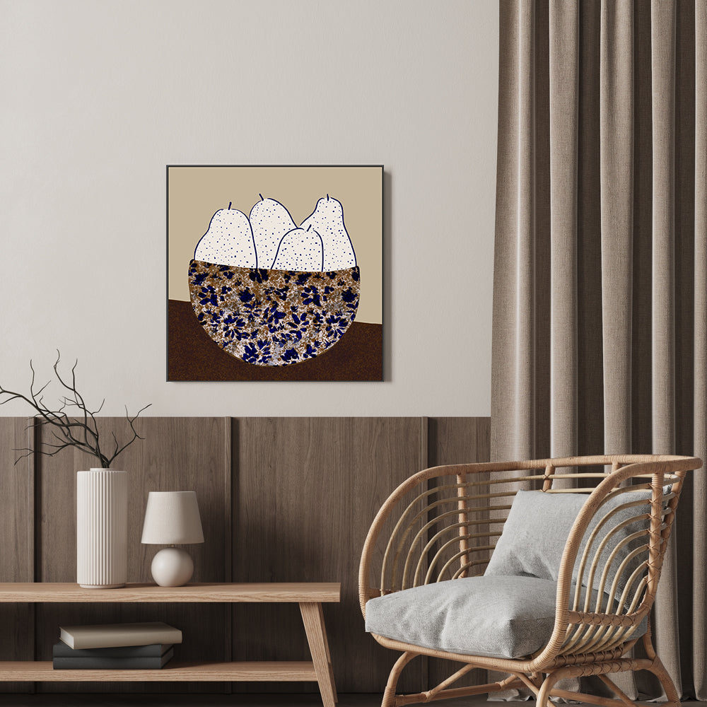 wall-art-print-canvas-poster-framed-Pear Bowl , By Danushka Abeygoda-GIOIA-WALL-ART