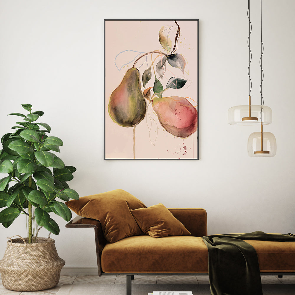 wall-art-print-canvas-poster-framed-Pear , By Leigh Viner-GIOIA-WALL-ART